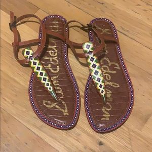 Sam Edelman printed leather Sandals